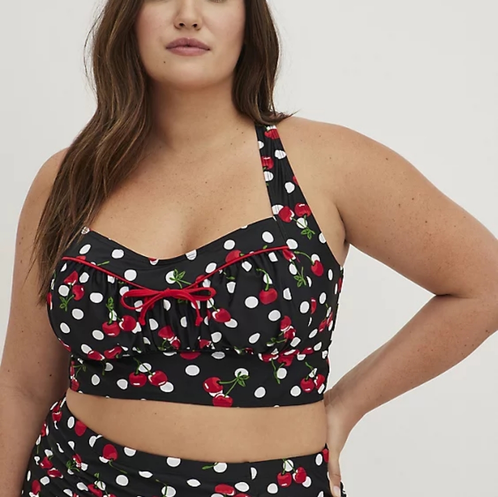 Torrid Retro Chic Bikini Top - Cherries Print